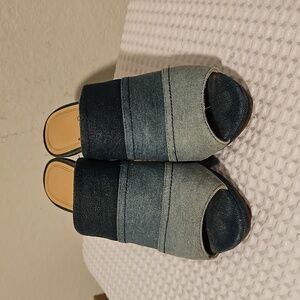 Impo Women's Blue Denim Mules